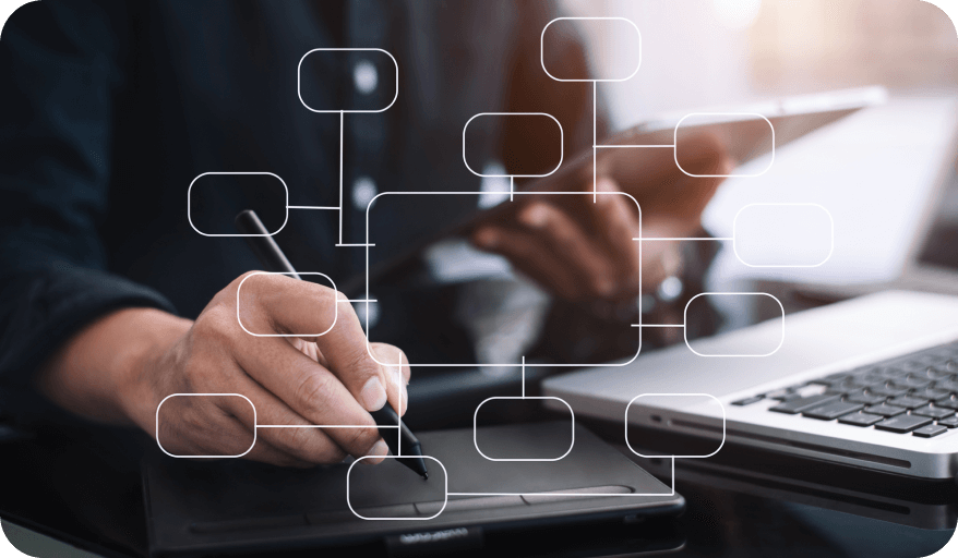 作業をしている写真